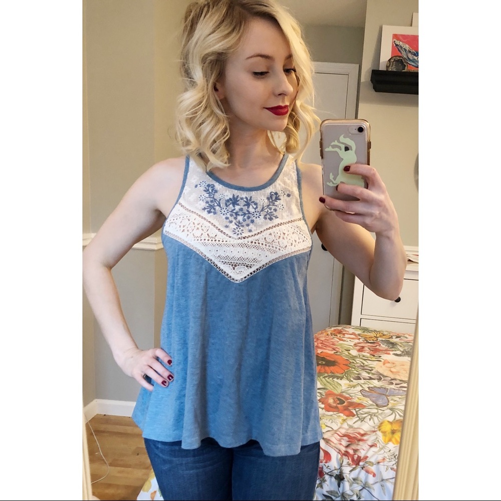 Nordstrom embroidered tank